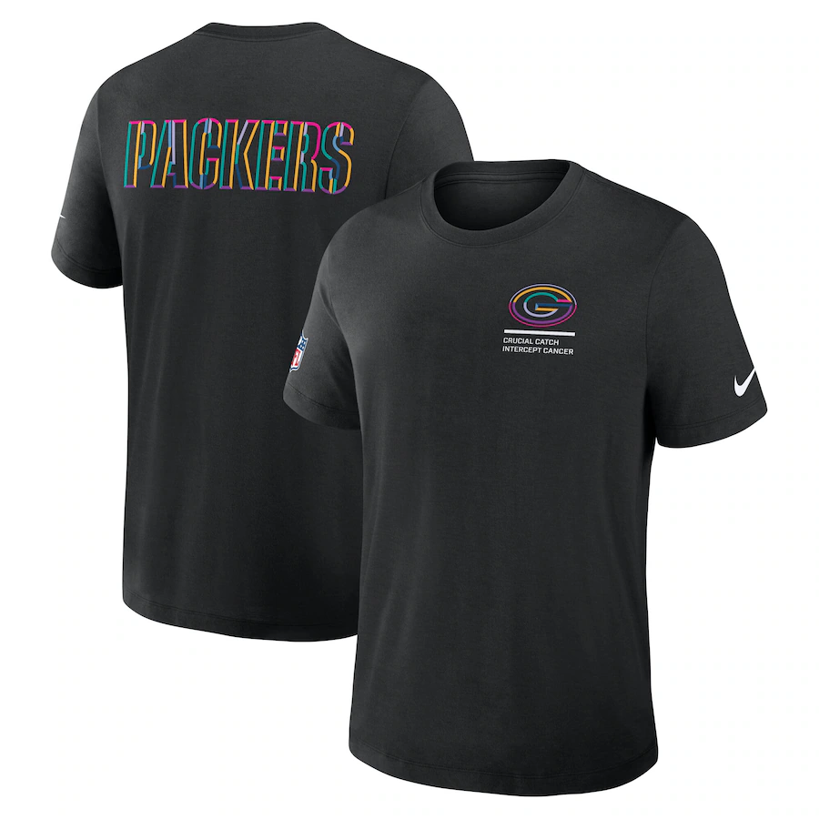 Men's Green Bay Packers Black 2025 Crucial Catch Tri-Blend Dri-FIT T-Shirt Men's Green Bay Packers Black 2025 Crucial Catch Tri-Blend Dri-FIT T-Shirt